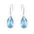 Sudraba auskari "Baroka III (Aquamarine AB)" ar Swarovski™ kristāliem